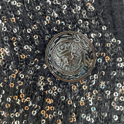Black and Silver Sequin Jacket