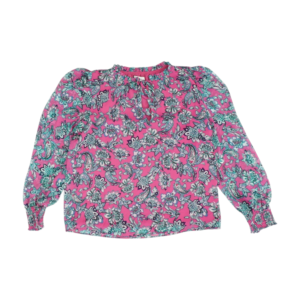 Pink Floral Blouse