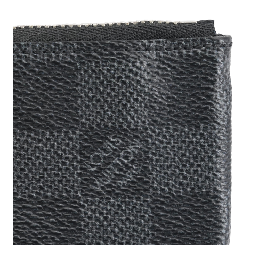Damier Graphite Clip on Coin Pouch