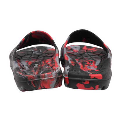 Red Athletic Slides Shoes