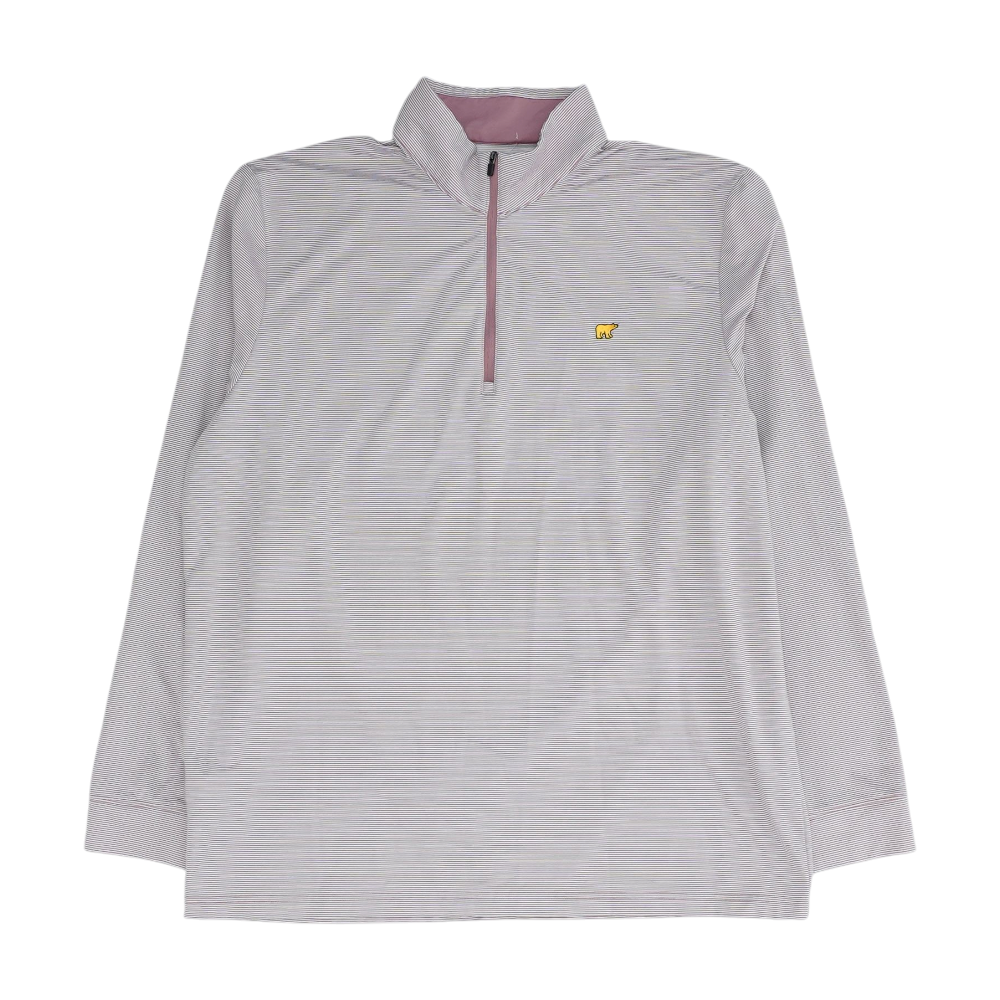 Purple Striped 1/4 Zip Pullover
