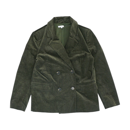 Green Solid Blazer