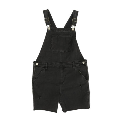 Black Solid Midi Dress
