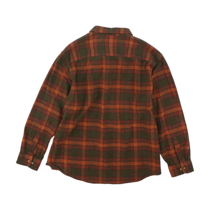 Rust Check Flannel Button Down