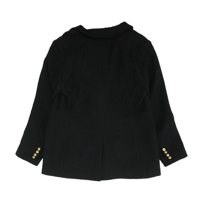 Black Solid Blazer