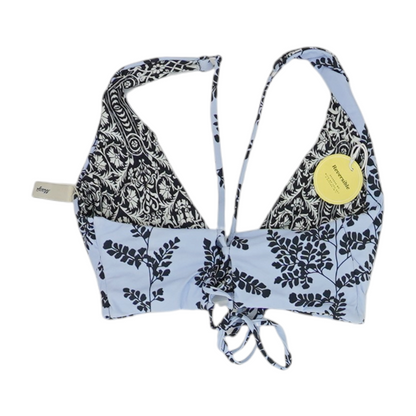 Navy Floral Swim Top