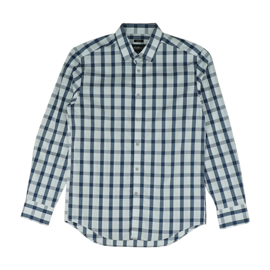 Blue Check Long Sleeve Button Down