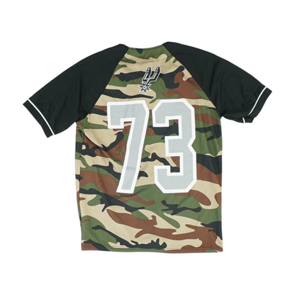 Green San Antonio Spurs Camo Short Sleeve Button Down