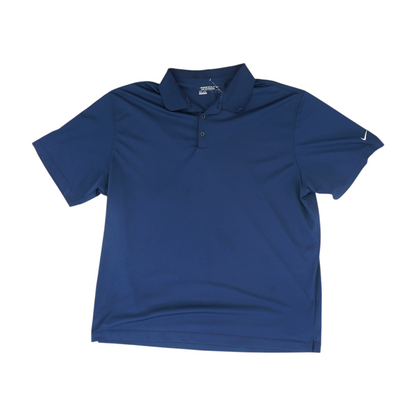 Navy Solid Short Sleeve Polo