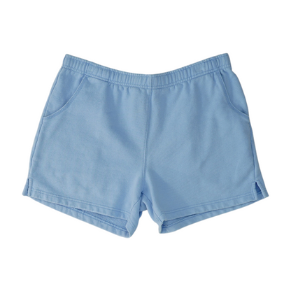 Blue Solid Active Shorts