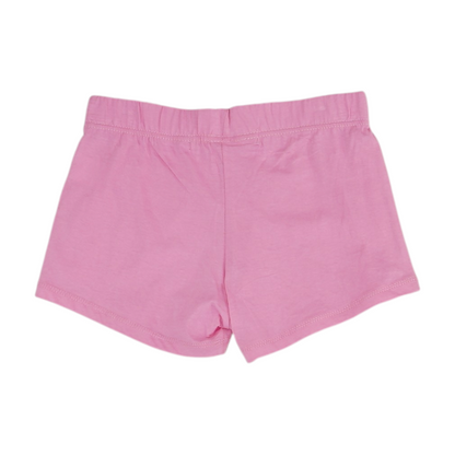Pink Solid Knit Shorts