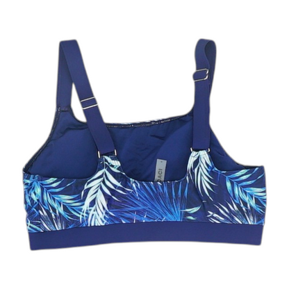 Navy Tropical Swim Top