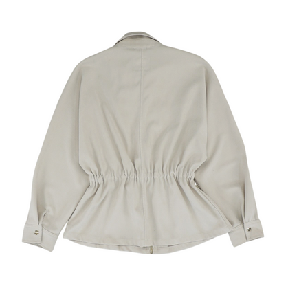 Beige Solid Jacket