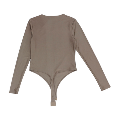 Brown Bodysuit Blouse