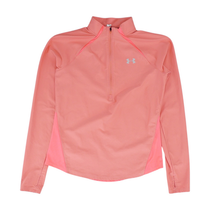 Pink Solid 1/4 Zip Pullover