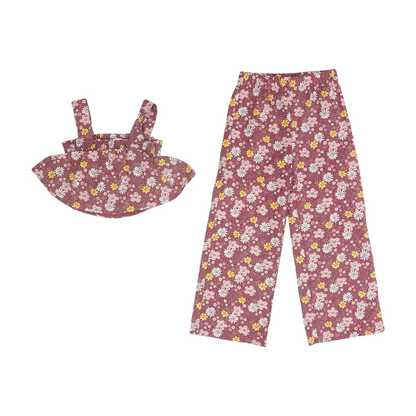 Mauve Floral Set