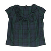 Green Petite Plaid Blouse