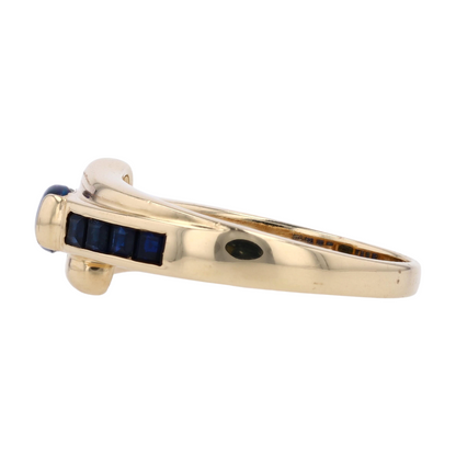 14K Yellow Gold Opal Band Ring