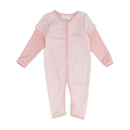 Pink Striped One-Piece