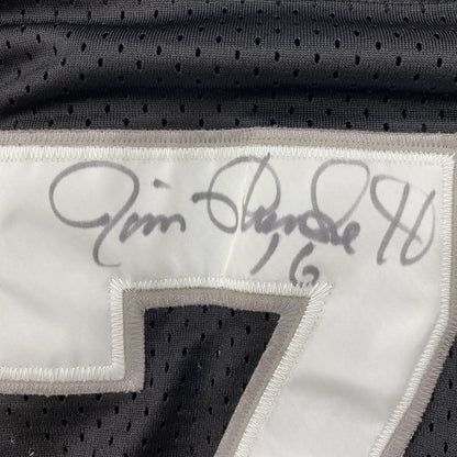 Vintage Oakland Raiders Howie Long #75 Jersey Autographed By Jim Plunkett #16