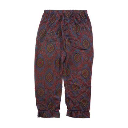Vintage 1980's-1990's Victoria's Secret Men's Printed Satin Robe and Pajama Pant Set