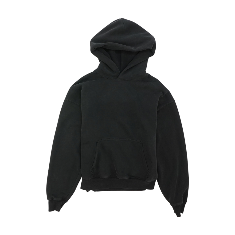 Black Solid Hoodie Pullover
