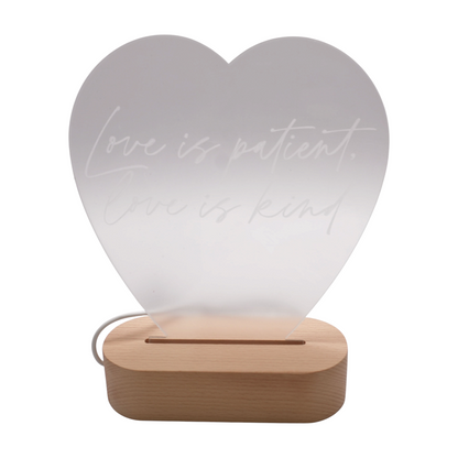 Love is Patient Desk Lamp