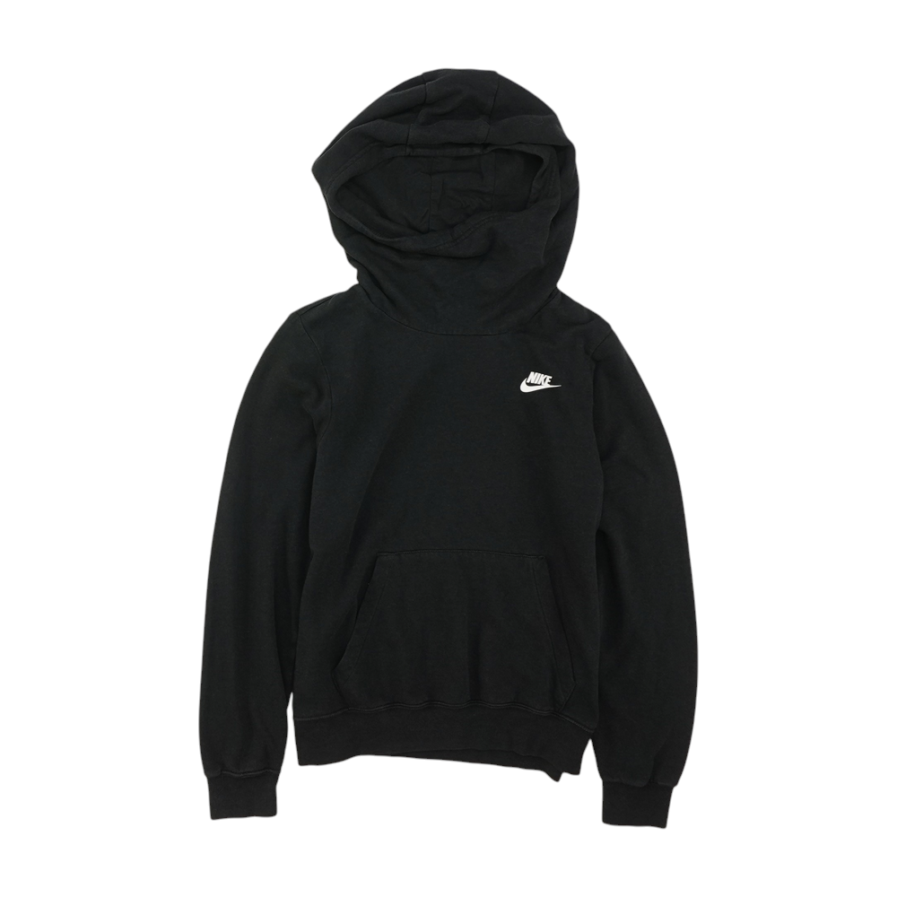 Black Solid Hoodie Pullover