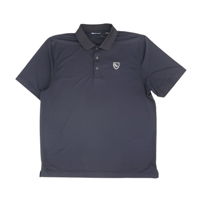 Navy Solid Short Sleeve Polo