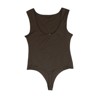 Brown Bodysuit Blouse