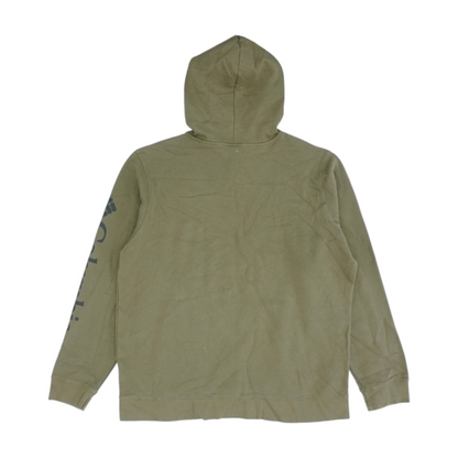 Green Solid Hoodie Pullover