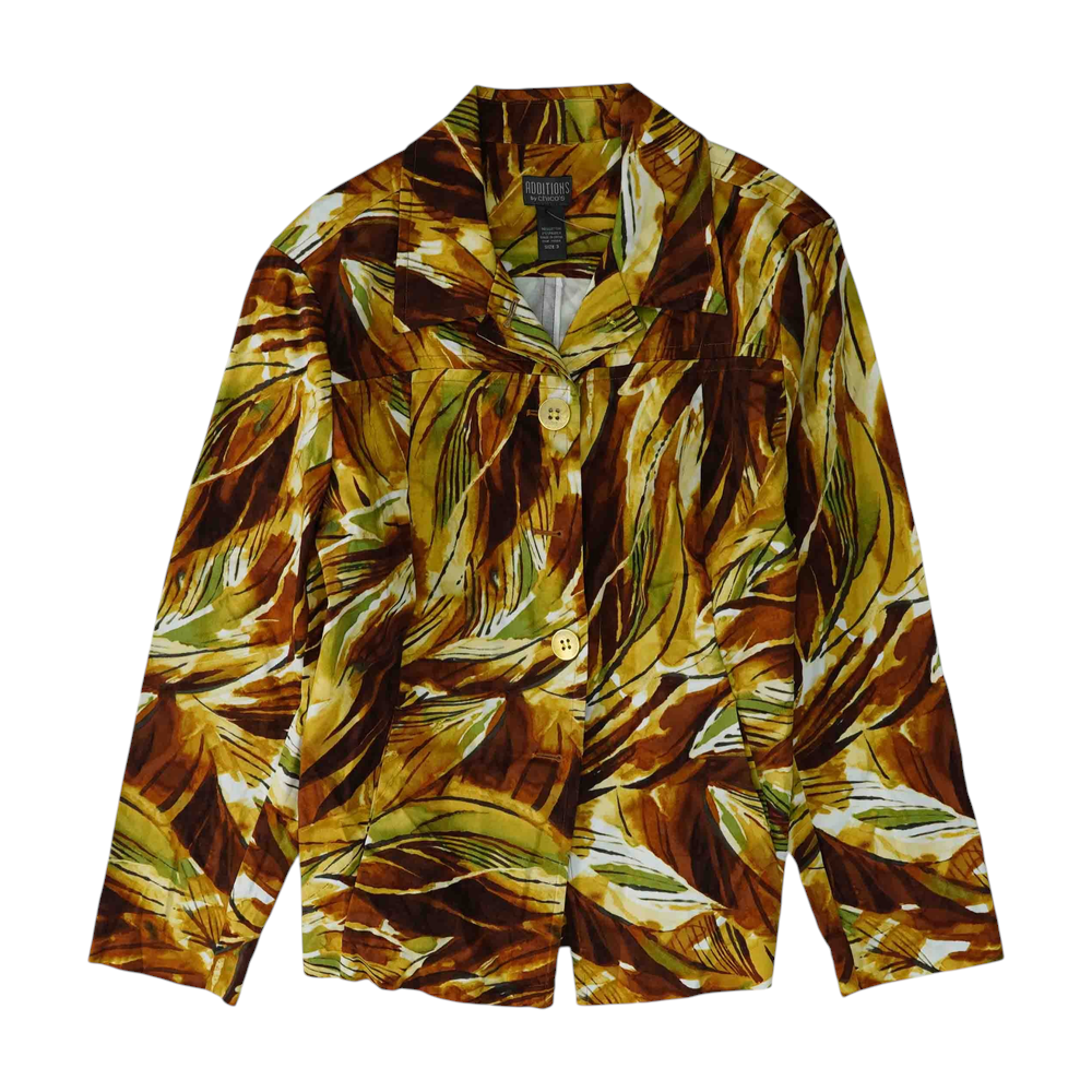 Multi Abstract Button Down