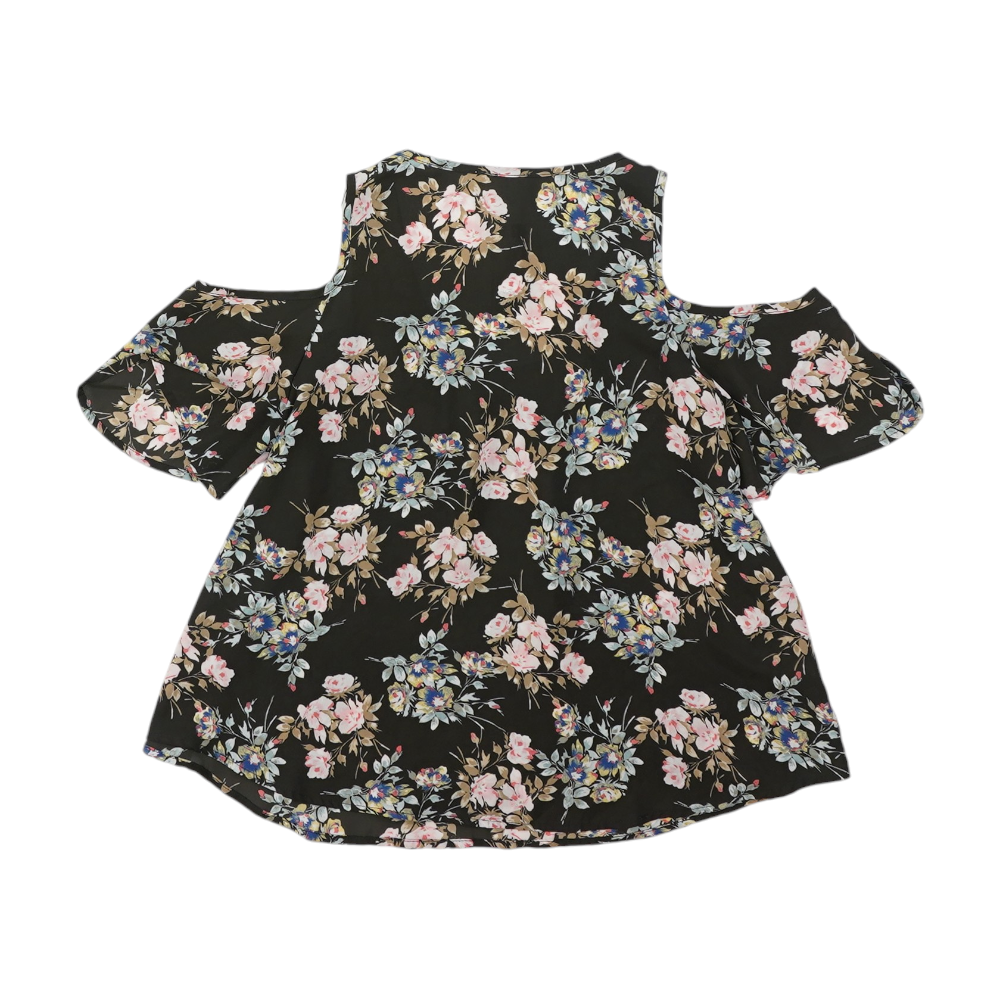 Black Floral Blouse