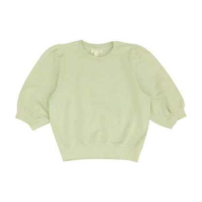 Green Solid Sweatshirt Pullover