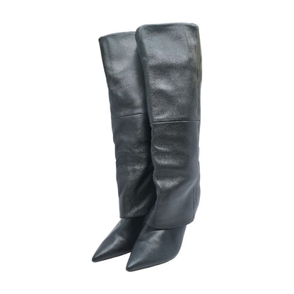 Black Knee High Boots