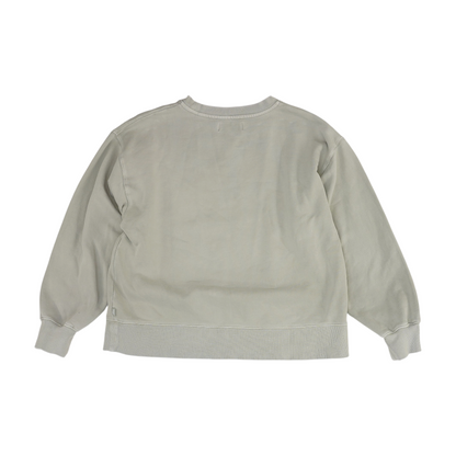 Gray Solid Sweatshirt Pullover