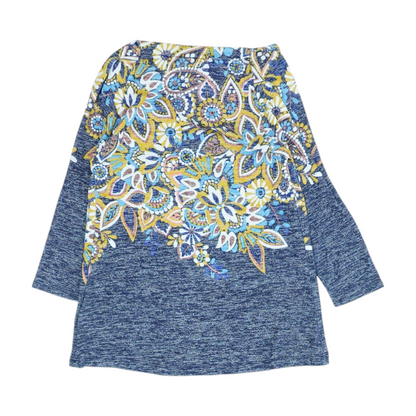 Blue Floral Blouse