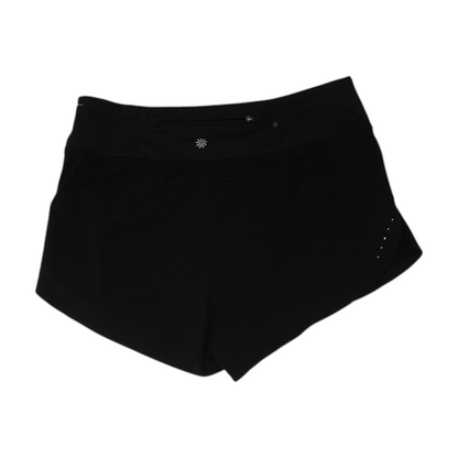 Black Solid Active Shorts