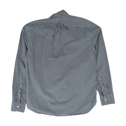 Navy Check Long Sleeve Button Down