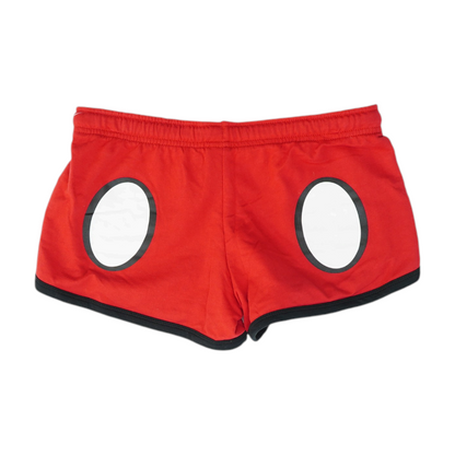 Red Print Active Shorts