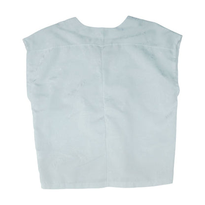 White Graphic Blouse