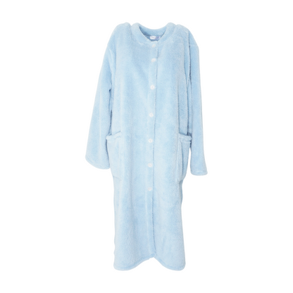 Blue Solid Robe