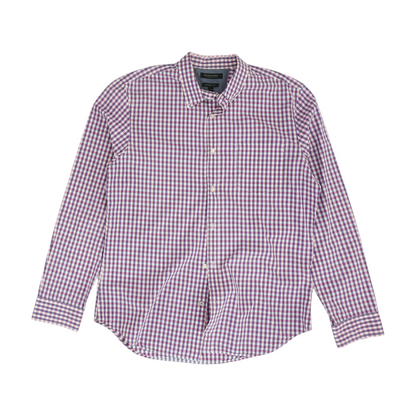 Multi Check Long Sleeve Button Down