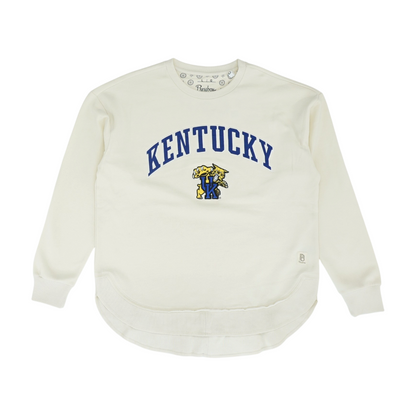 Ivory University of Kentucky Wildcats Solid Sweatshirt Pullover