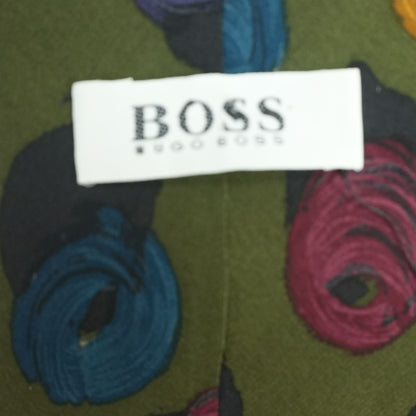 Green Print Neck Tie