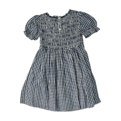 Navy Check Dress