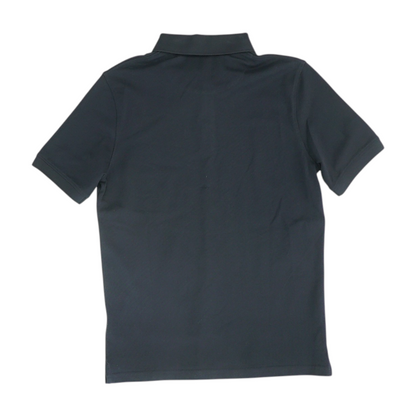 Black Solid Short Sleeve Polo