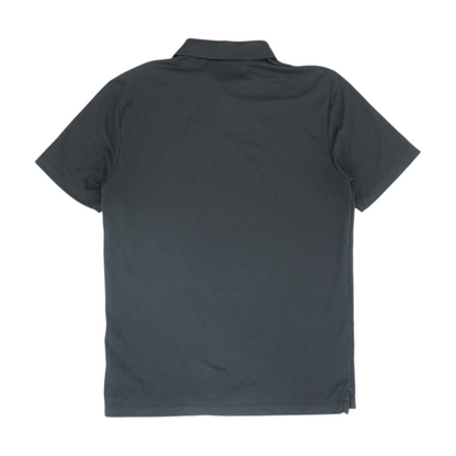 Black Solid Short Sleeve Polo