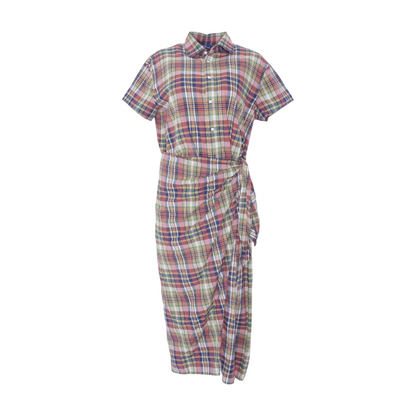 Multi Plaid Maxi Dress