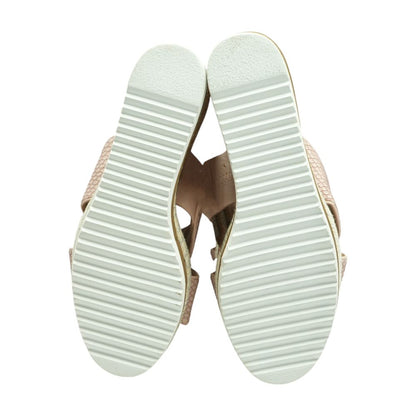 Pink Wedged Sandals